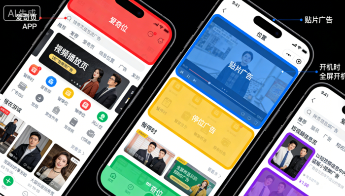 爱奇艺主要主要广告位及价格参考